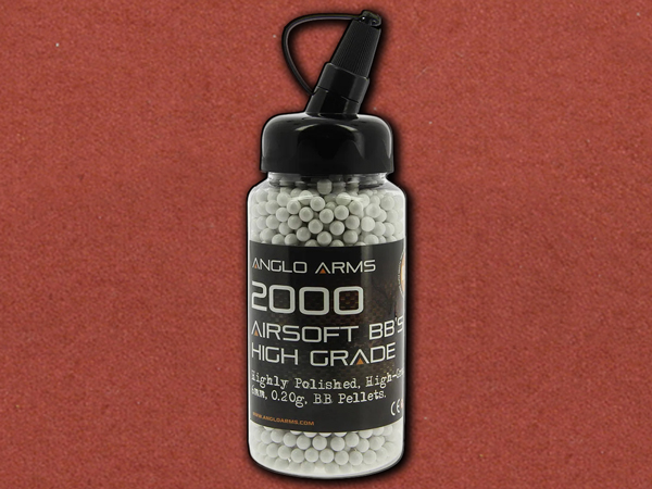 6mm (Anglo Arms) Pack of 2000 High Grade Plastic BB (Speedloader