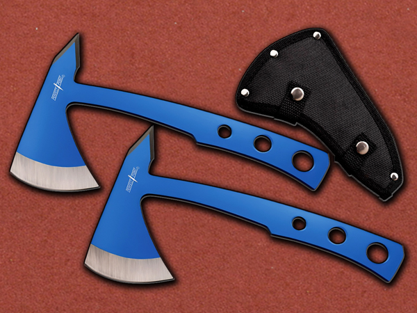 [Perfect Point] Blue Throwing Axe Double Set
