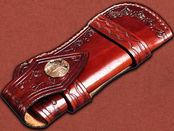 [Duncans] Wartusk Leather Press-Stud, Pocket Knife Belt Sheath
