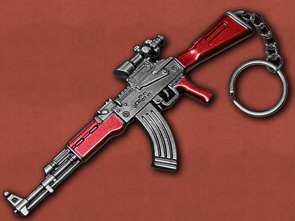[GunRing] AK47 Kalashnikov Trijicon ACOG Keychain