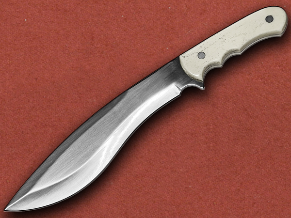 [Duncans ProForge] Bone Nepal Kukri, High Mirror Polish