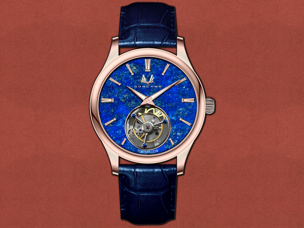 [Duncans] Corinthian Tourbillon Lapis Lazuli Watch, Rosé