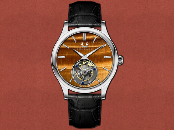 [Duncans] Corinthian Tourbillon Tigers Eye Watch
