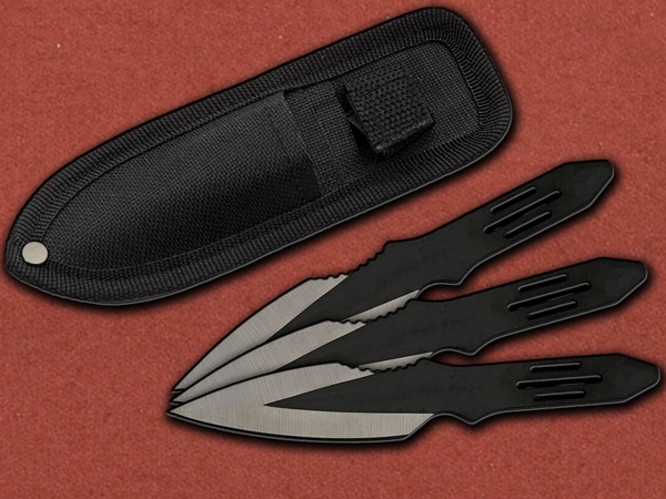 3x German Surgical Steel Throwing Knife Set -42% CLEARANCE
