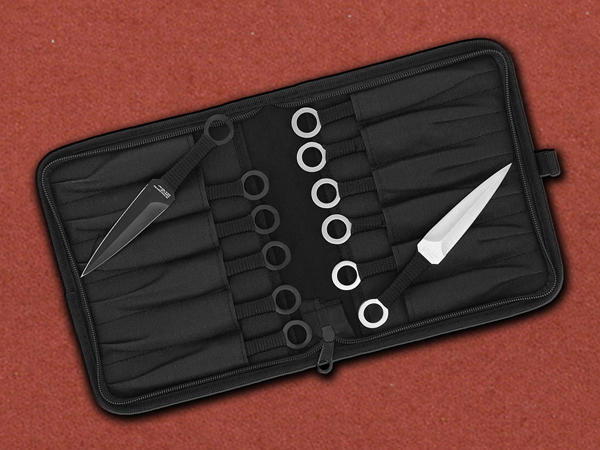 12x German Steel Kunai Thrower Set + Case
