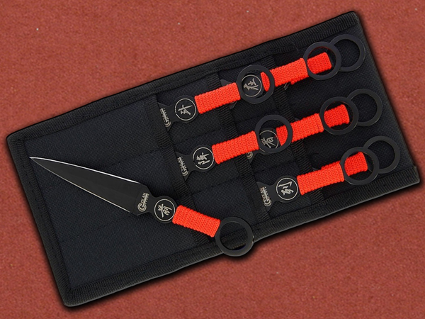 [Golan] 9x Chinese Kunai Thrower Set with Case -50% SALE