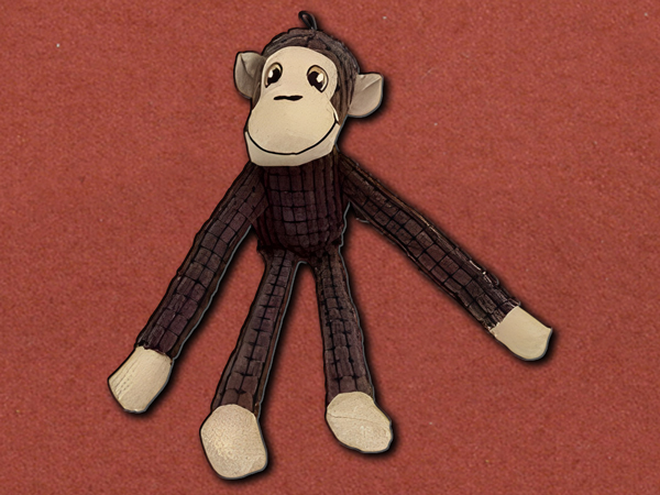 [PetPal] Monkey Squeaky Dog Toy