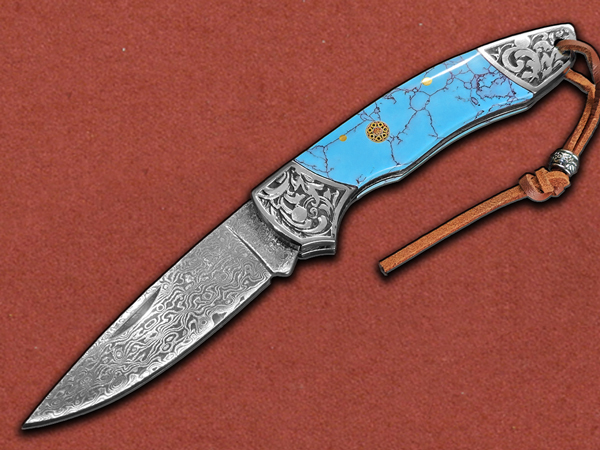 [Duncans ProForge] Maestro Turqouise, VG10 San Mai Damask