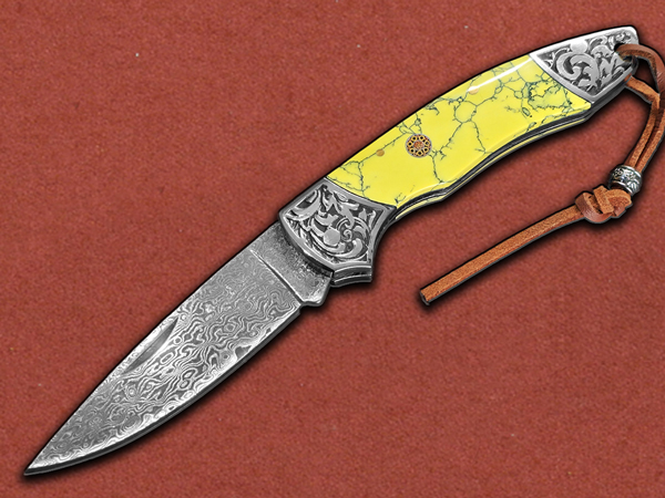 [Duncans ProForge] Maestro Yellow, VG10 San Mai Damask