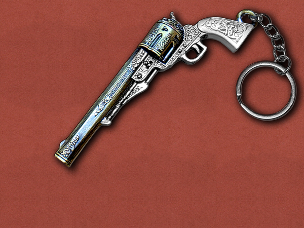 [GunRing] Premium Ranger Sequoia Revolver Keychain