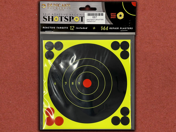 [Duncans] ShotSpot Splatter Targets 6" inch