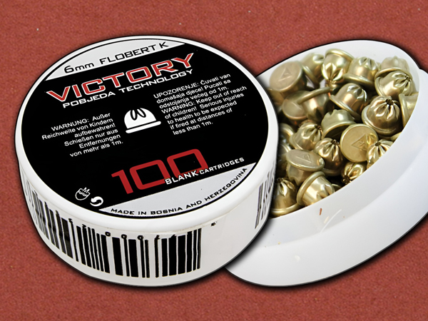6mm Flobert K (.22) BLANK [Pobjeda] Short Blanks (x100 Pack)