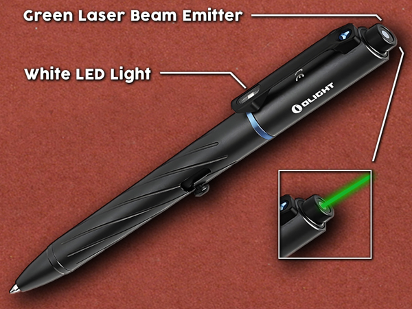 [Olight] O'Pen Pro Black, Laser/Light Metal Pen