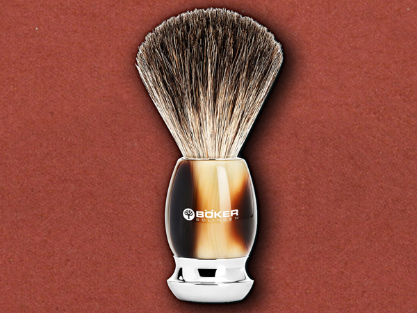 [Boker] Shaving Brush Classic, Horn, Badger Hair