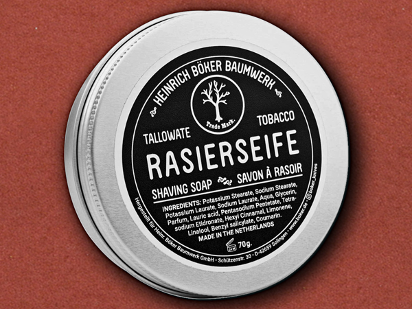 [Boker] Shaving Soap Tallowate Tobacco 04BO178