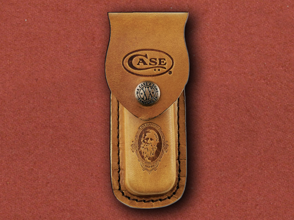 [Case] Tan Leather Sheath Medium Job Logo CA9026