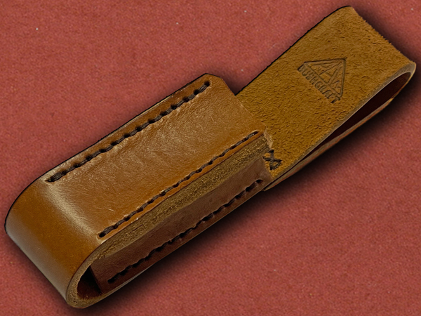 [RAW Bushcraft] Handmade Tan Leather Swiss Knife Pouch