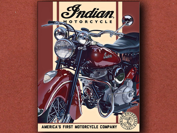 [Tin Signs] Indian 48 Chief Motorcycle Sign