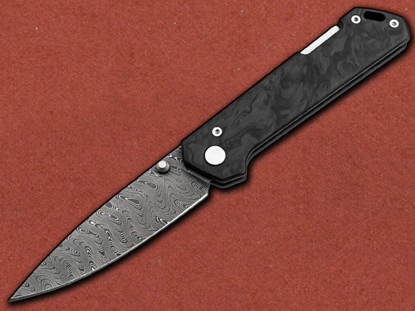 [Böker] Annual Damascus (Damast) Knife, Carbon Fibre