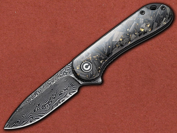 [CIVIVI] Elementum Linerlock, Copper Shredded Carbon Fibre