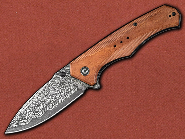 [CIVIVI] Photonix Damascus, Guibourtia Wood