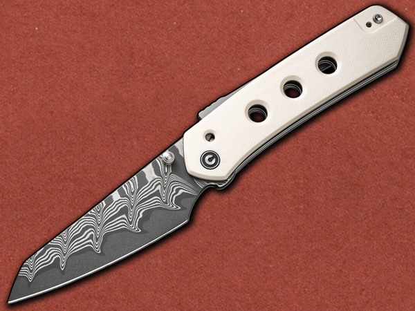[CIVIVI] Vision FG Damascus, Ivory G10, Superlock