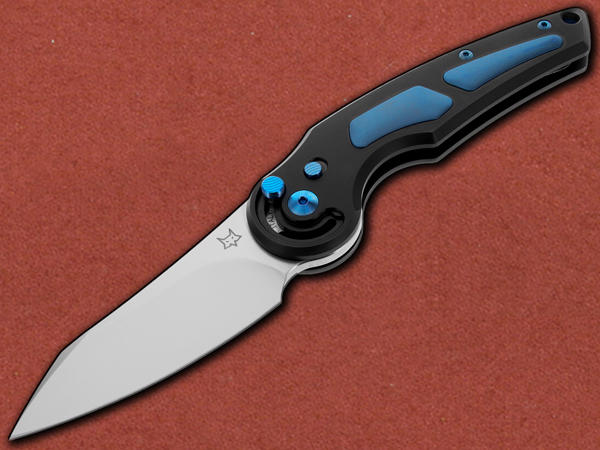 [Fox Knives] Jupiter Radius Titanium, Blue Titanium Accents