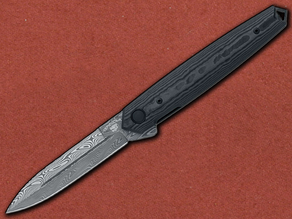 [Fox Knives] Terzuola Pacifico, Damascus, Black Camo Carbon