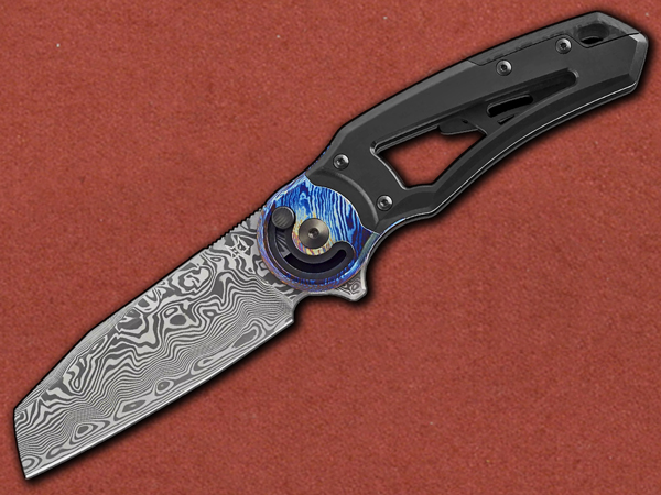 [Fox Knives] Metamorphosis Radius Titanium, Damasteel, Mokuti