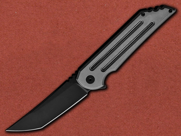 [Jake Hoback] Kwaiback Tanto, Grey G10, Titanium, M390 DLC