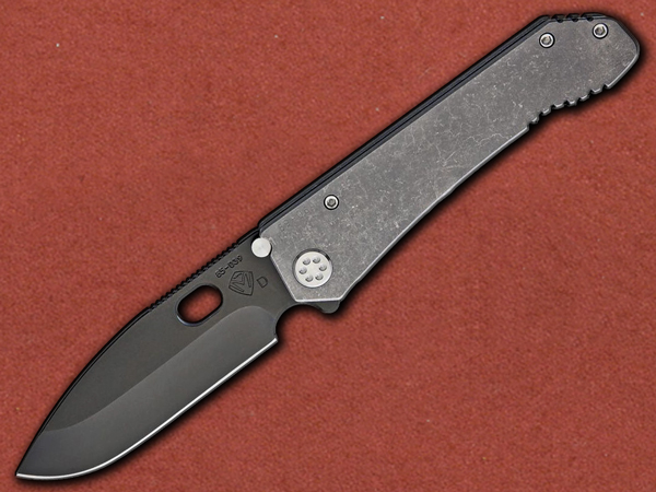 [Medford] 187 DP Framelock, Tumbled Ti, PVD D2 Tool Steel