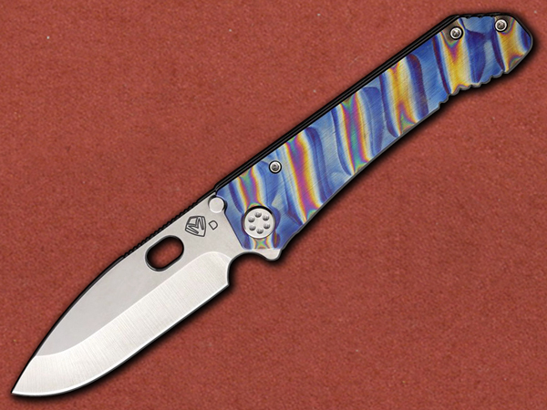 [Medford] 187 DP Framelock Tiger Striped Anodized, D2 Tool Steel
