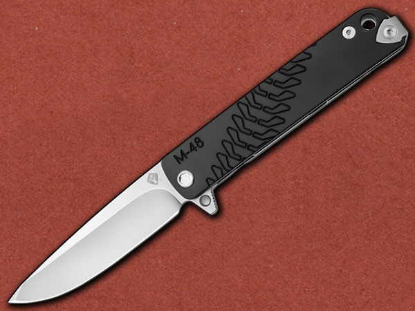 [Medford] M-48 Black Aluminium, Titanium Back Handle, S35VN