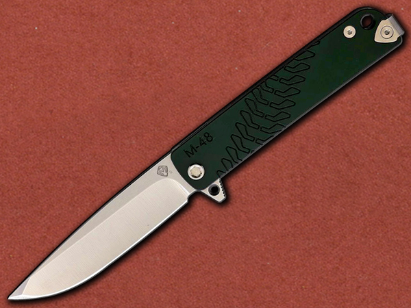 [Medford] M-48 Green Aluminium, Titanium Back Handle, S35VN