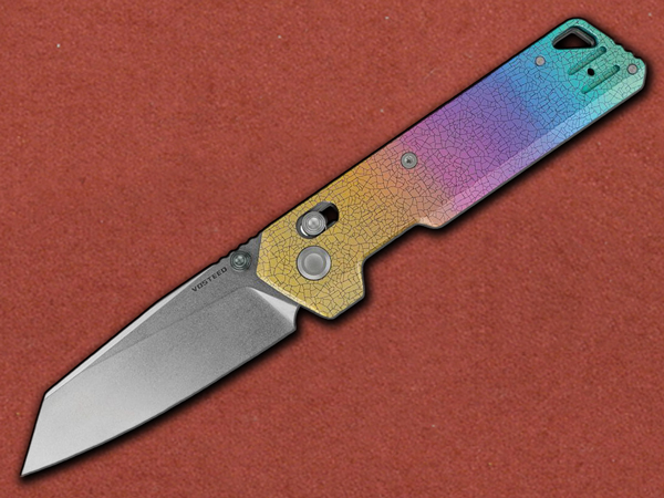 [Vosteed] Parallel Crossbar Lock Iridescent Crackle Rainbow Ti