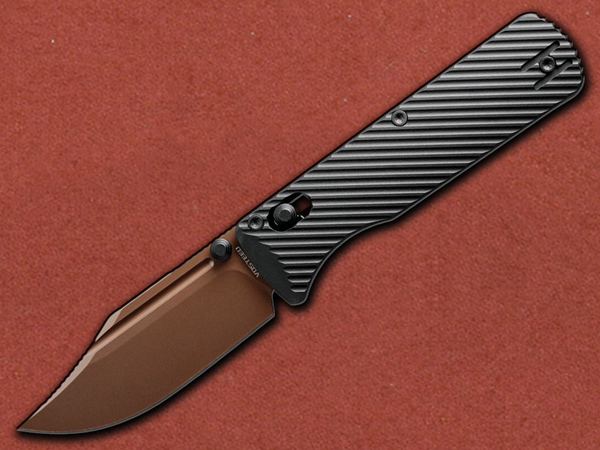 [Vosteed] Vombat Tan/Copper Dune Crossbar, M390 Blade