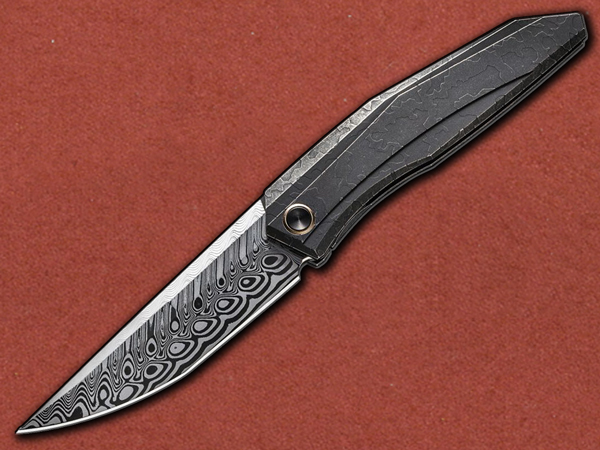 [WE Knife] Cybernetic Hakkapella Damasteel Damascus, Titanium