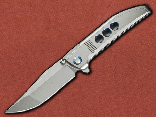 [WE Knife] Ezinta, Böhler M390, Bead Blasted Titanium, Integral