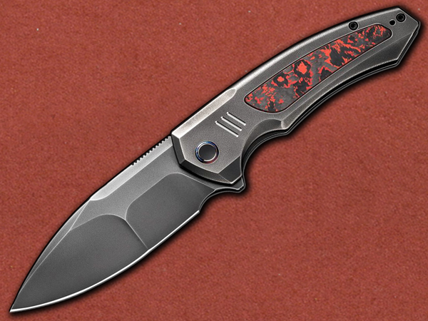 [WE Knife] Hyperactive Grey Titanium, Lava Flow Carbon, Vanax