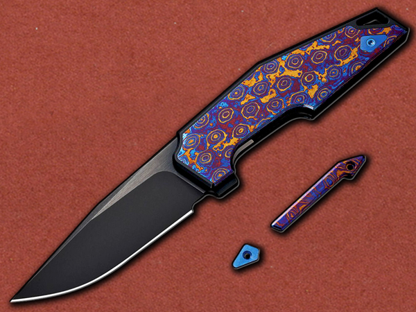 [WE Knife] OAO One And Only Titanium, Timascus Inlay, CPM-20CV