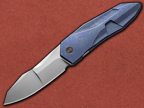[WE Knife] Solid Blue Titanium, CPM-20CV, Integral