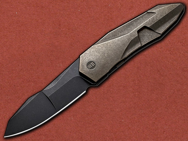 [WE Knife] Solid Bronze Titanium, CPM-20CV Blackwashed