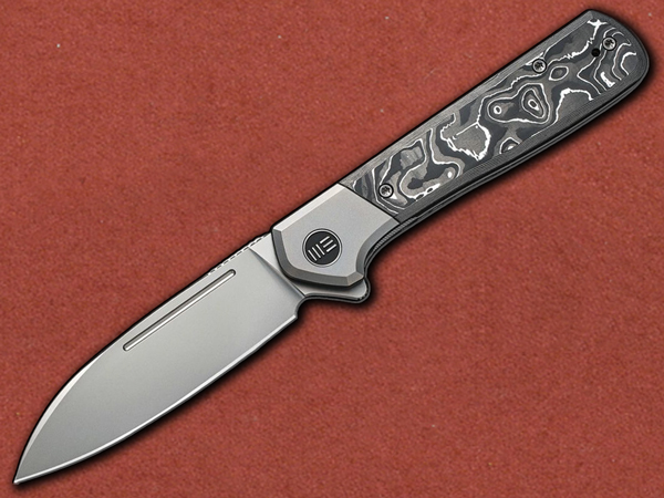 [WE Knife] Soothsayer CPM-20CV, Titanium, Silver Carbon Fibre