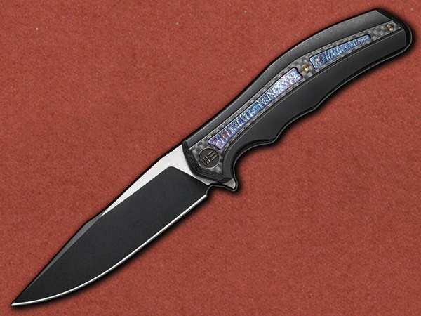 [WE Knife] Zonda Blackwashed Titanium, Twill Carbon, CPM-20CV