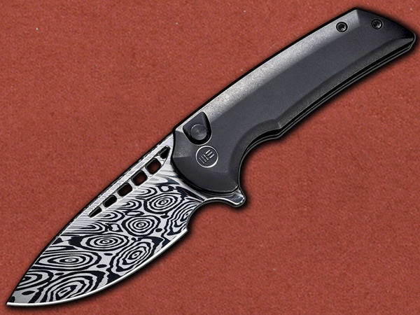 [WE Knife] Mini Malice Heimskringla Damasteel Damascus, Titanium