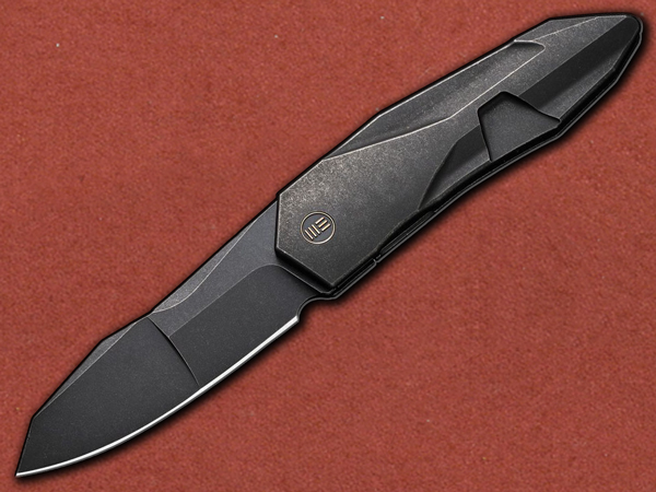 [WE Knife] Solid Blackwashed Titanium, CPM-20CV Blackwashed