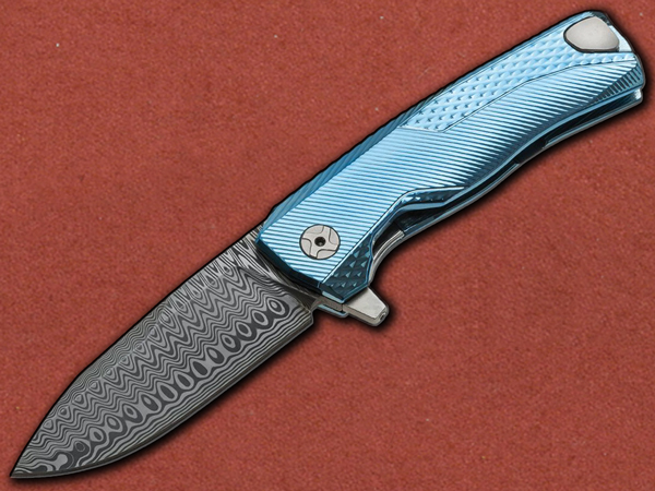 [lionSTEEL] ROK Titanium Blue, Damasco, Integral, H.WAY Sys