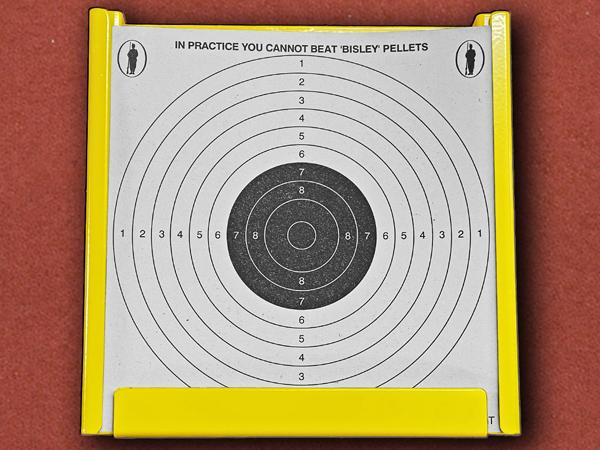 [Bisley] Yellow  Metal Target Holder Plate 17x17cm (6.75")