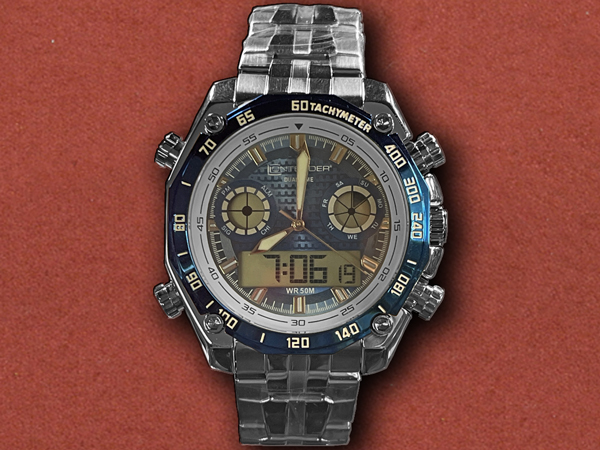 [Contender] Cobalt Blue Stainless Steel Watch -50% Sale