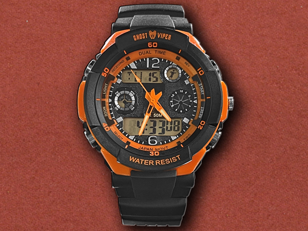 [Ghost Viper Tactical] Orange Outdoors Adventure Watch